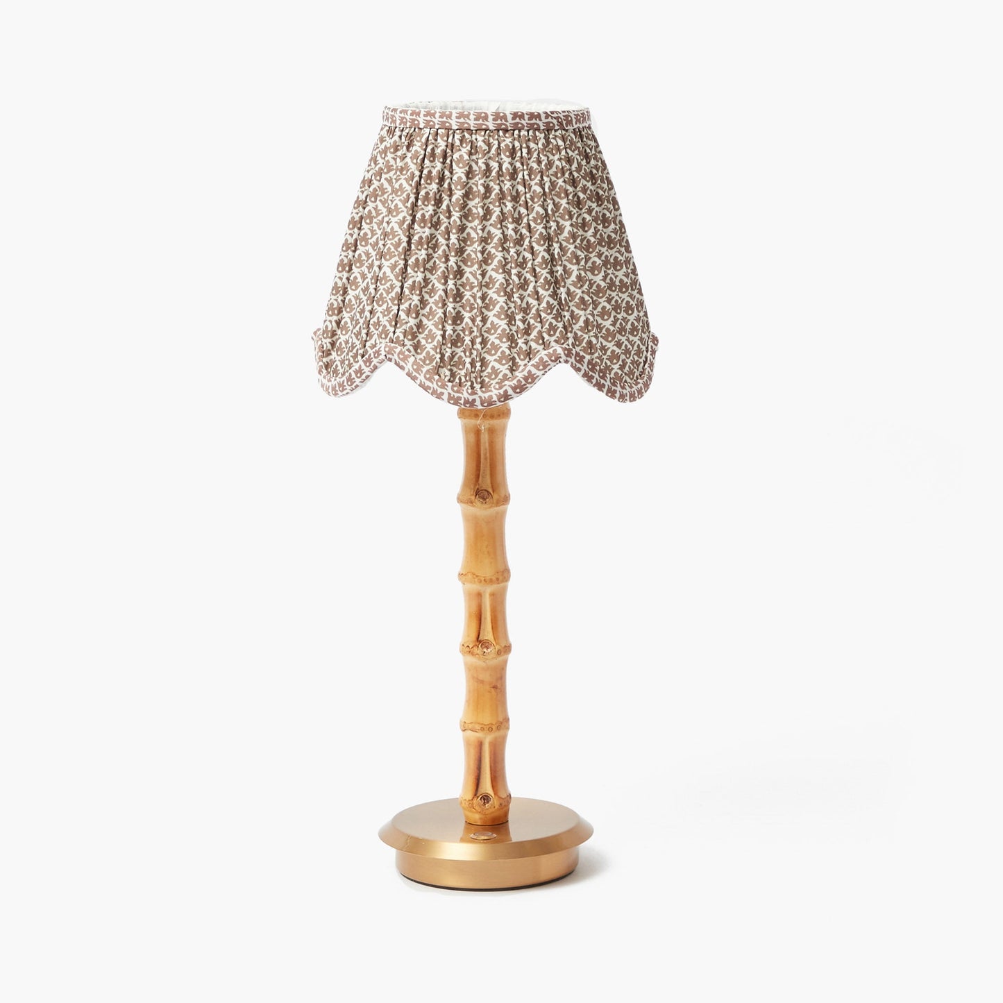 Chocolate Lotus Deep Scalloped Lampshade (18cm)