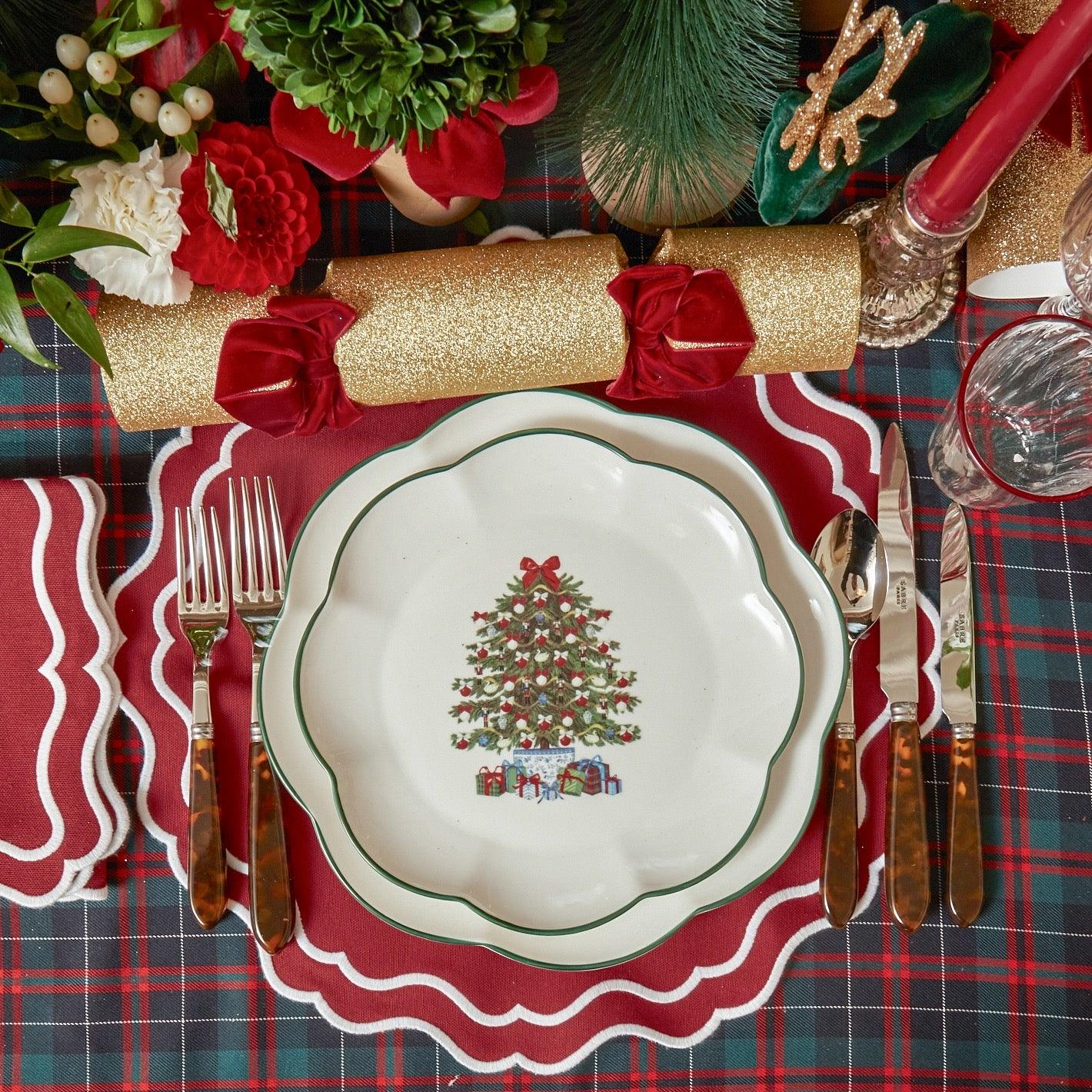 Berry Red Katherine Napkins (Set of 4)