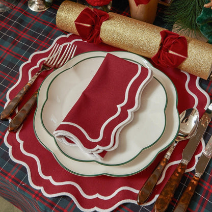 Berry Red Katherine Napkins (Set of 4)