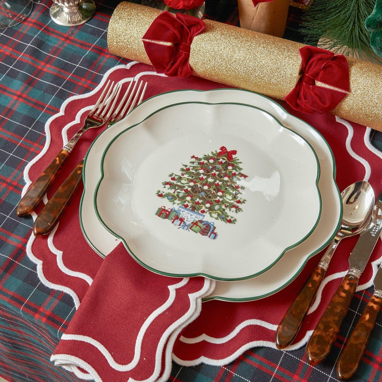 Berry Red Katherine Napkins (Set of 4)