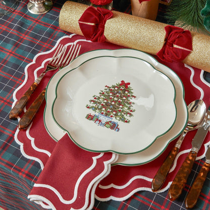 Berry Red Katherine Napkins (Set of 4)