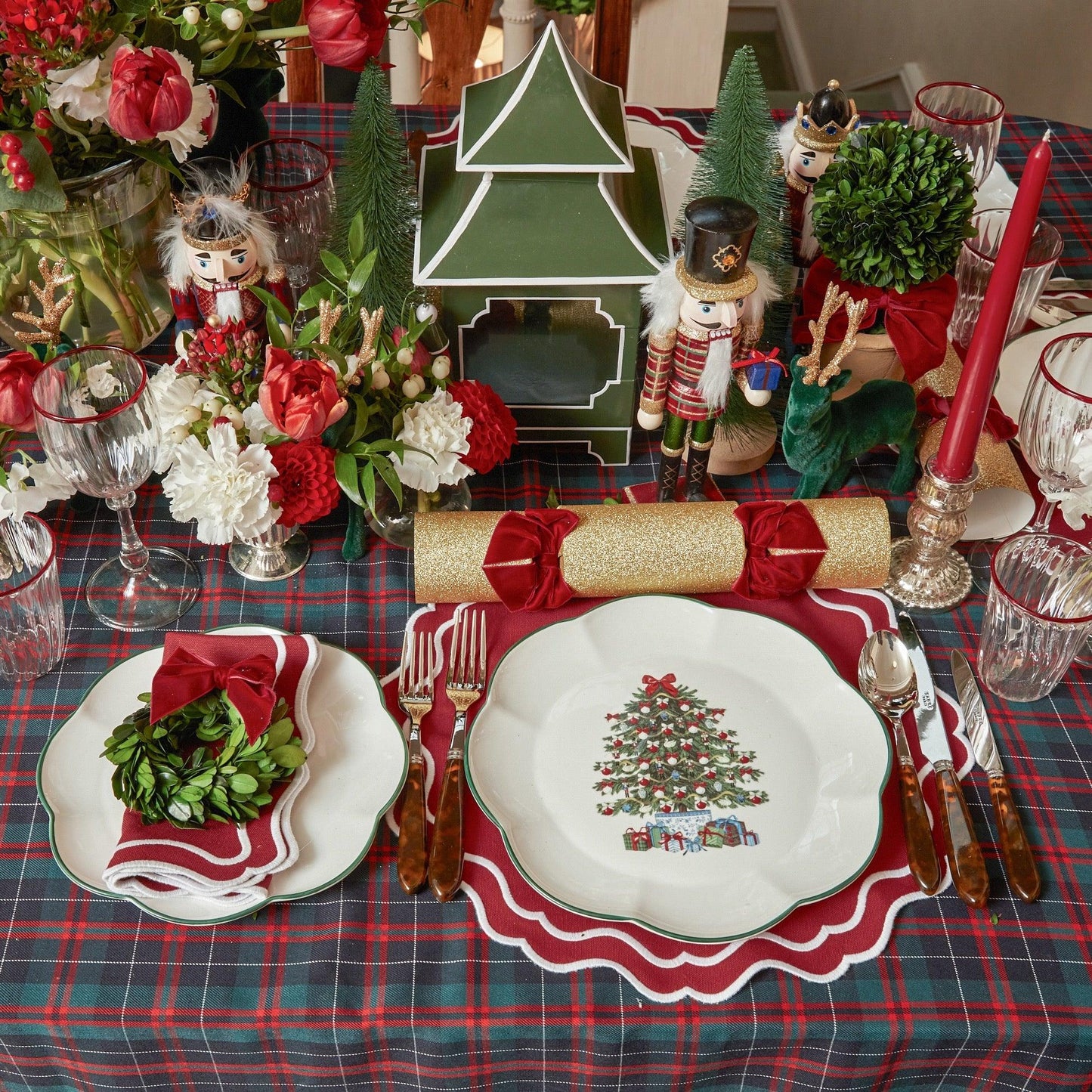 Berry Red Katherine Napkins (Set of 4)