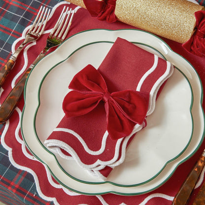 Berry Red Katherine Napkins (Set of 4)