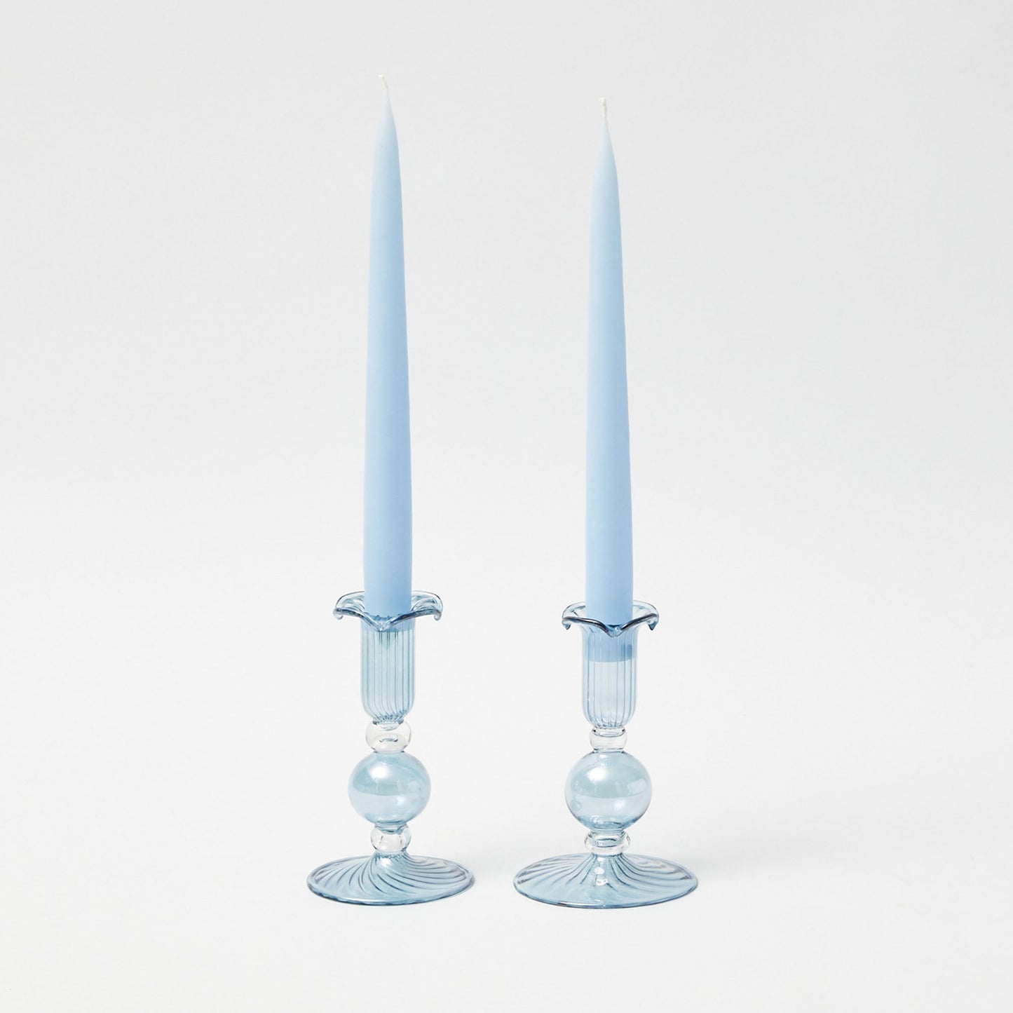 Blue Small Eden Candle Holders (Pair)