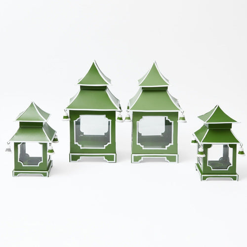 Apple Green Pagoda Lantern Set