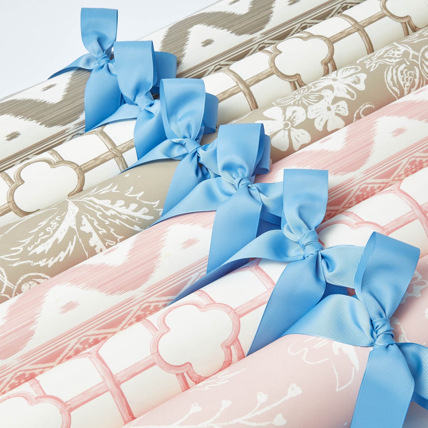 Putty Ikat Stripe Wallpaper