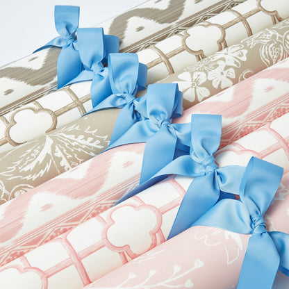 Putty Ikat Stripe Wallpaper