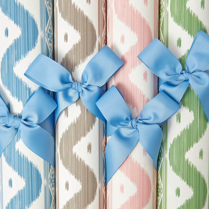 Putty Ikat Stripe Wallpaper