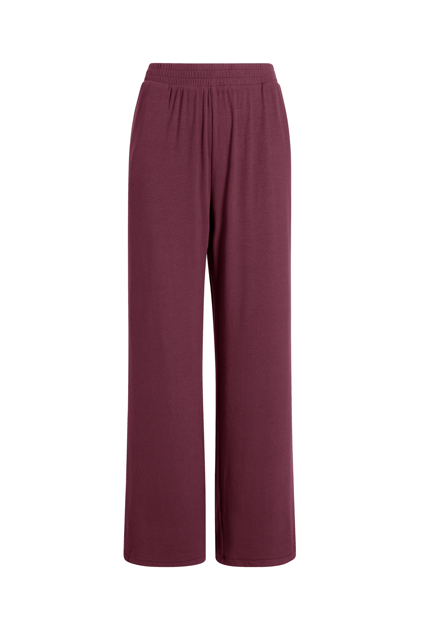 Slinky Rib Lounge Pant | Merlot