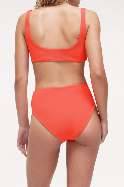 Plunge Bikini Top | Crispy Papaya