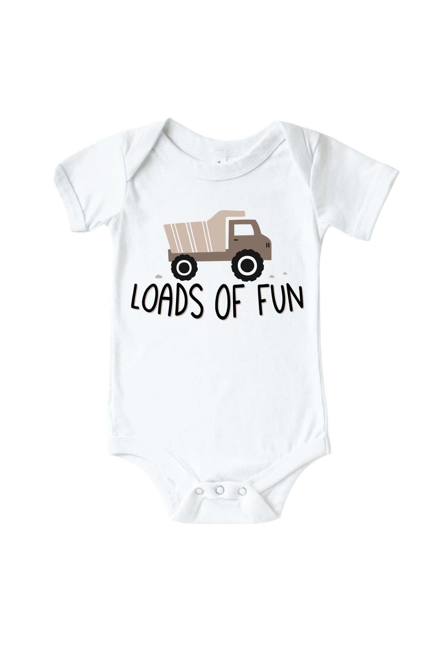 Loads Of Fun Graphic Bodysuit & Kids Tee | White