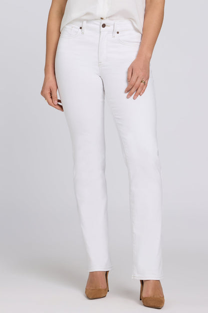 Marilyn Straight Jeans In Petite - Optic White