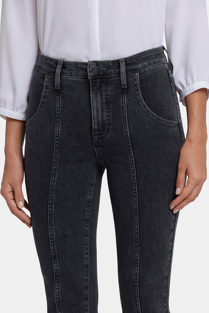 Billie Mini Bootcut Jeans In Petite - Slate Stone
