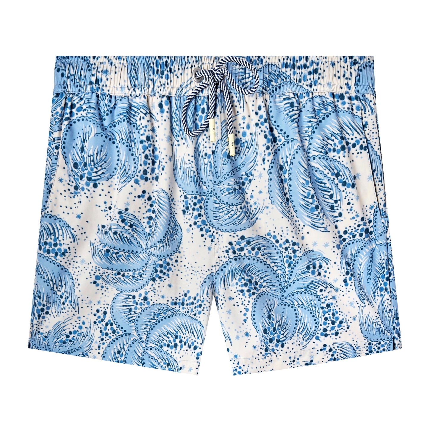 Palm Fronds Swim Trunks (Blue)