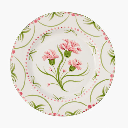 Pink & Green Santa Kristina Dinner Plate