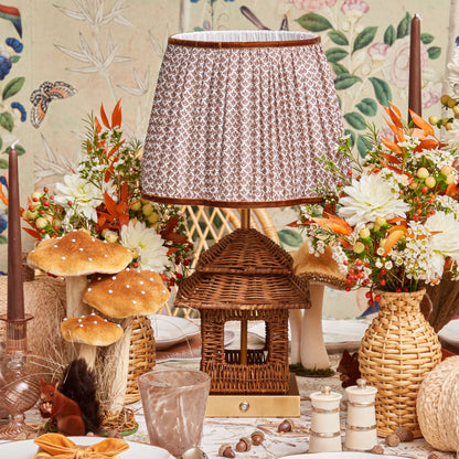 Chocolate Lotus Lampshade (30cm)