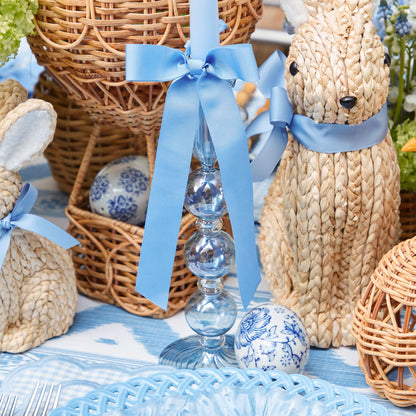 Blue Eden Candle Holders (Pair)