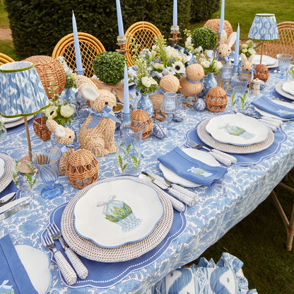 Blue Eloise Linen Placemats (Set of 4)