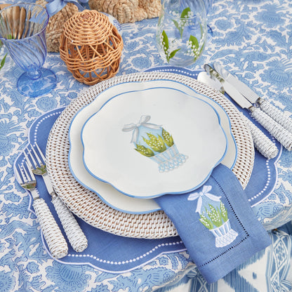 Blue Eloise Linen Placemats (Set of 4)