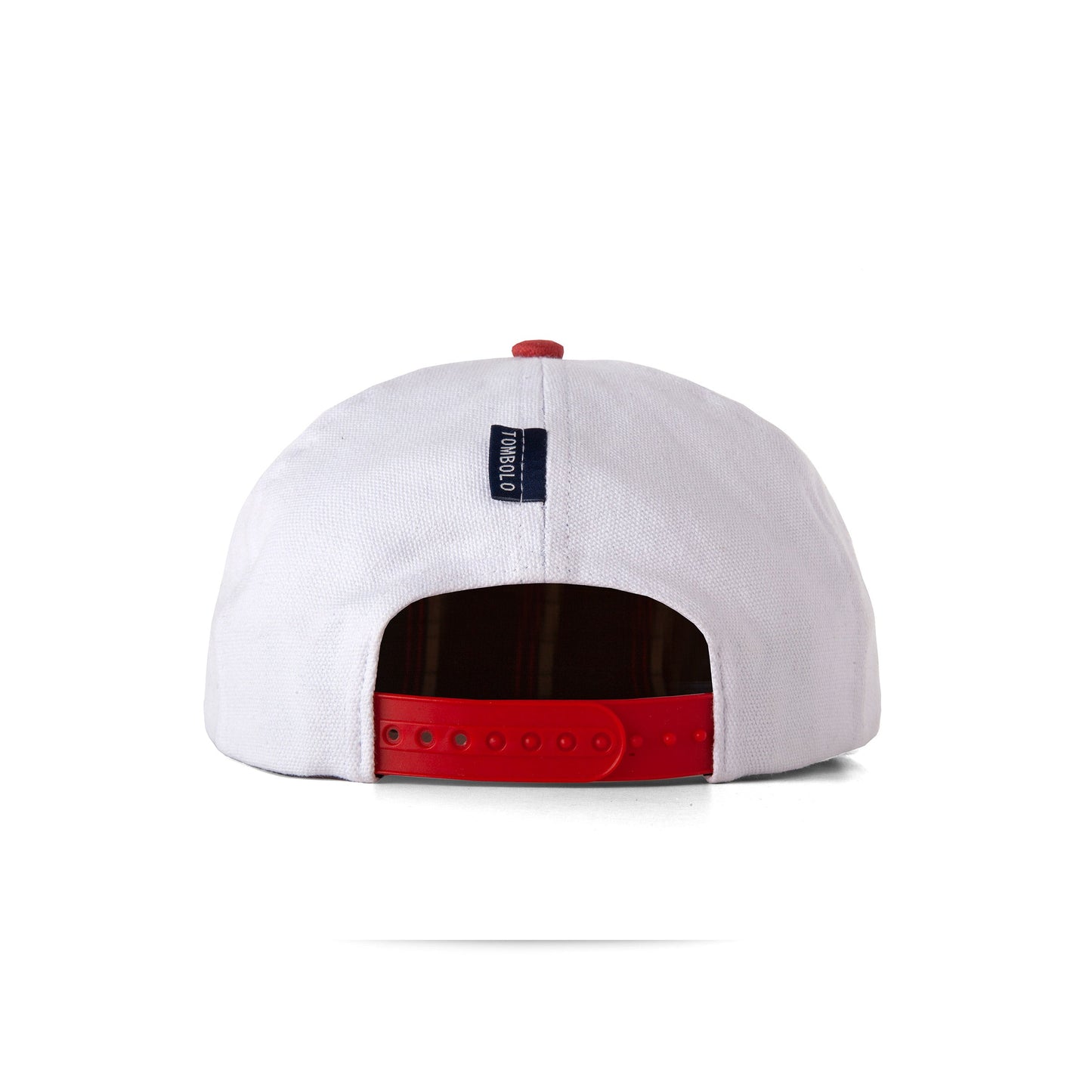 'Claws N' Roses' 7-Panel Souvenir Cap (White / Red)