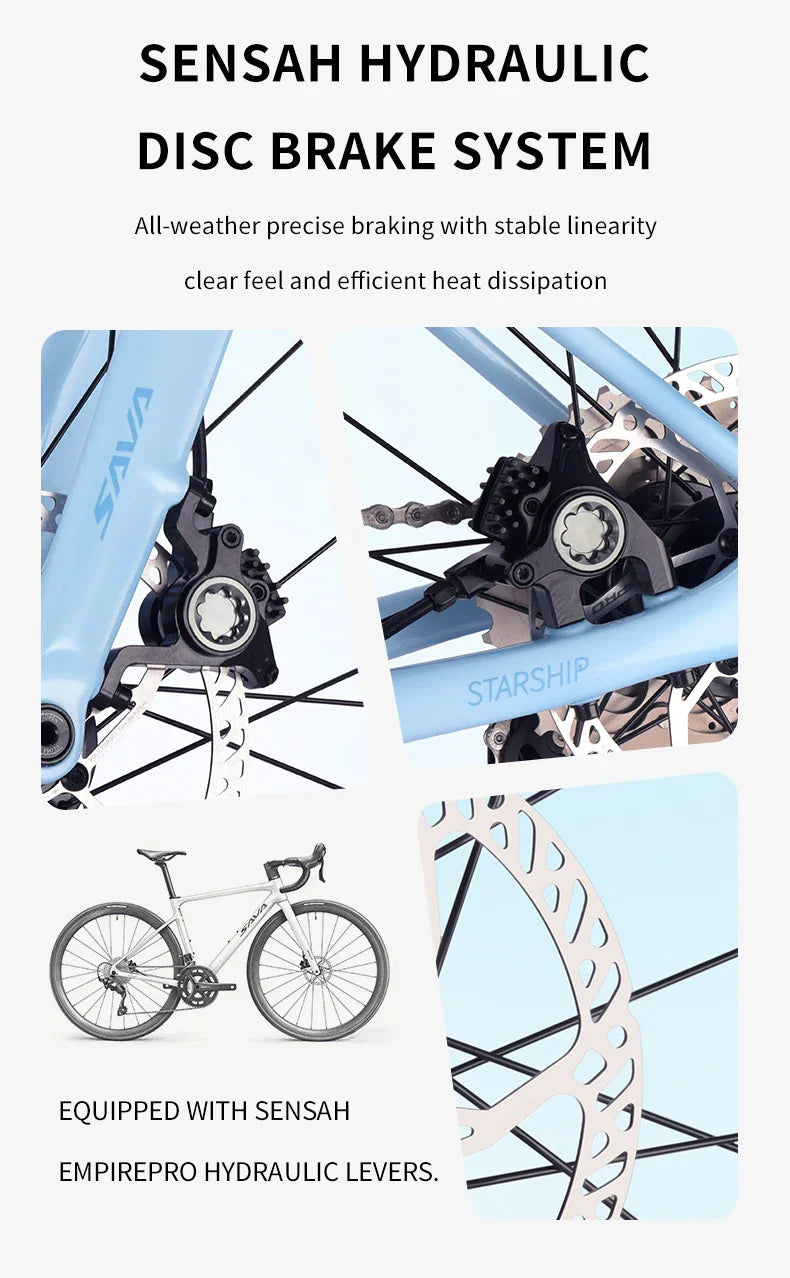SAVA EX7-S 2026 Adult Road Bike, Aluminum Frame, TIAGRA R4700 20-Speed Drivetrain, 700C Adults Bicycle