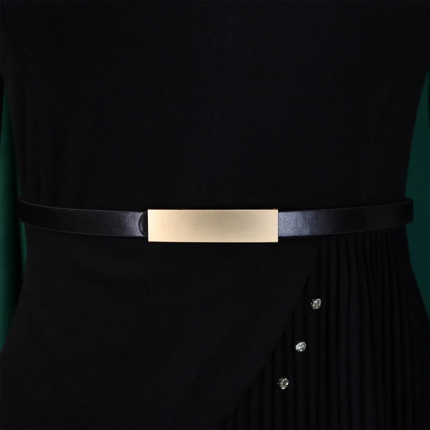 L-3XL Plus Size Elegant Midi Dress 2025 Spring Summer Women Office Lady Dress Casual 3/4 Sleeve Bandage Robe Oversize Dress