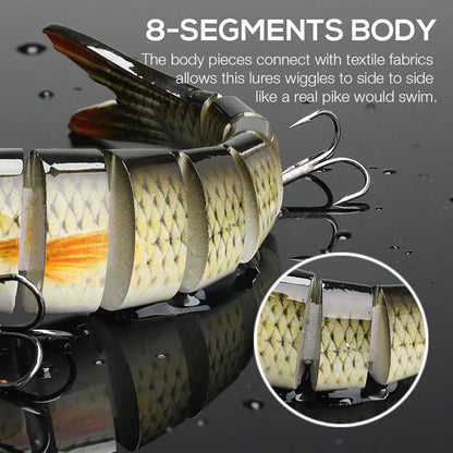 Fishing Lures Multi Jointed Swimbait Crank Bait Slow Sinking Bionic Artificial Bait Freshwater Saltwater Trout Bass Fishing Acce