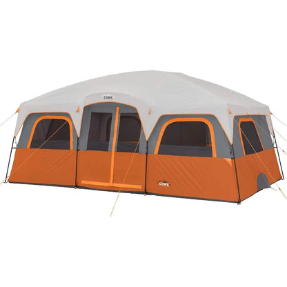 10-12 Person Multi-Room Cabin Tent – Family Camping Tent with Rainfly & Room Divider
