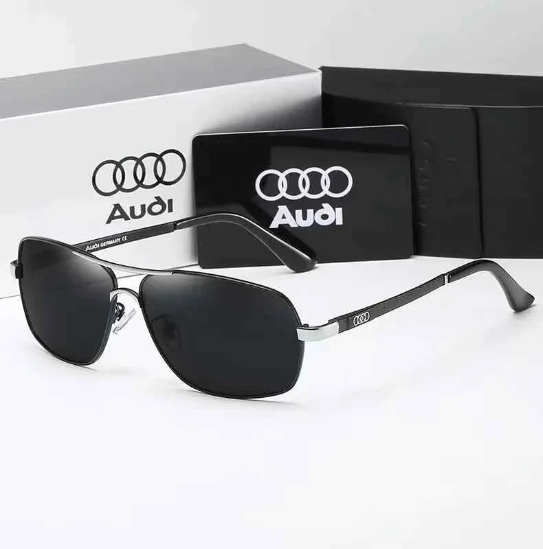 Audi Sunglasses Polarized UV400 Driving Sunglasses for Men/Women Square Frame Glasses Wholesale Gift for Auto Enthusiasts 5571