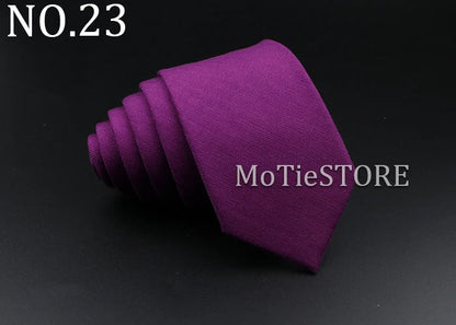Men's Plaid Tie Cotton Black Grey Red Necktie Handmade Wool Narrow Collar Ties Wedding Business Party Suit Shirt Gift Accessory