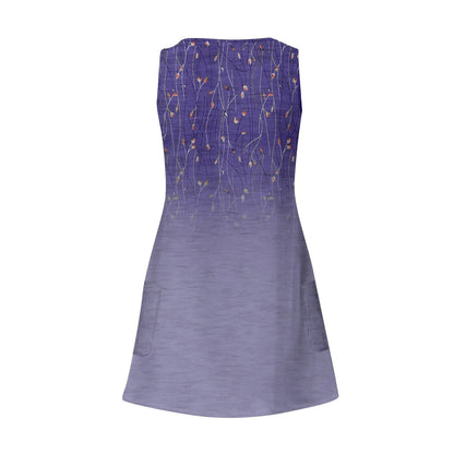 Dresses For Women 2024 Fashion Women'S Casual Print Summer Bohemian Beach Dress With Pockets V Neck Tank Dress Formal Dresses