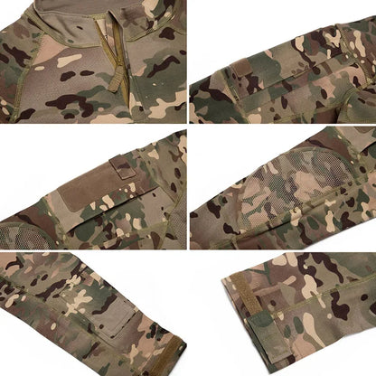 Men's Camouflage Hunting Combat T-Shirt – Tactical Outdoor Tee