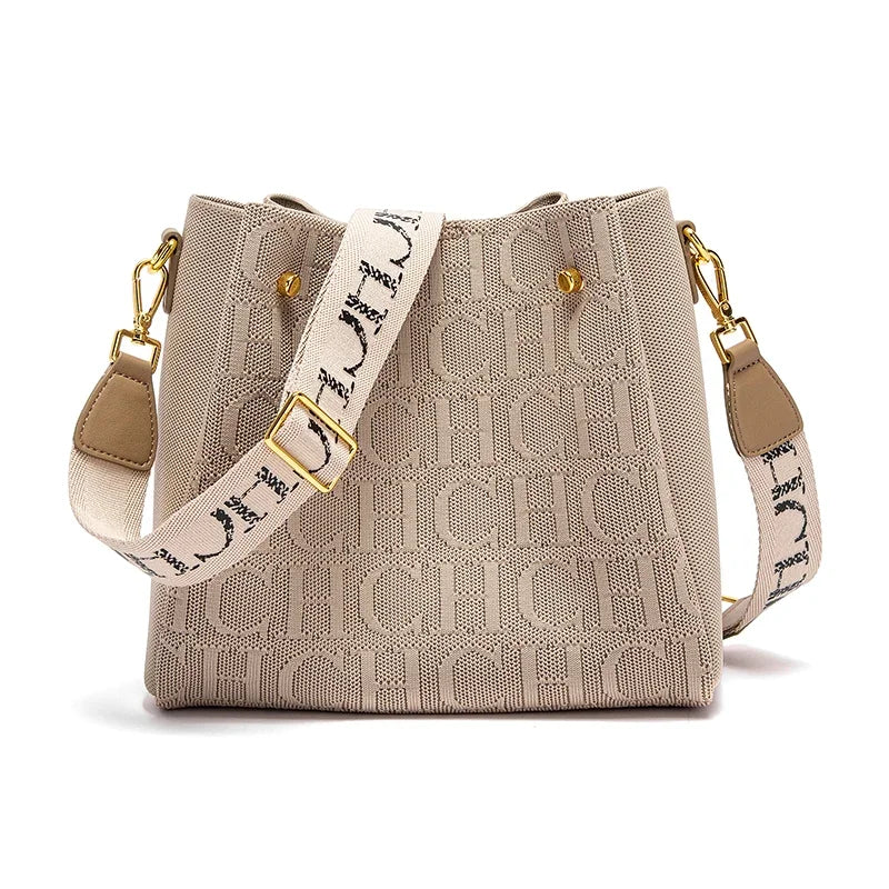 CH Crossbody Elegant Design Sense Letters Drawstring Design Brand Women's Bag Fashion Casual Hundred Women's Bag Crossbody