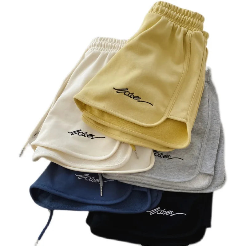 1pcs Summer Women Yoga Short Wearing Shorts Female Outside High-Waist Casual Loose Pants Lady Stylish Thin Breathable Gym Shorts