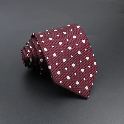 Men's Fashion Tie 8cm Blue Necktie Classic Plaid Striped Neck Tie Paisley Floral Neckties Daily Wear Cravat Wedding Party Gift