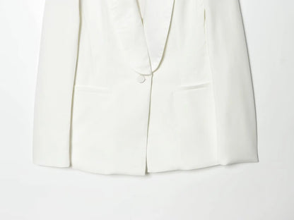 HH 2026 Women New Fashion Solid 2-Piece Set Single Button Long Sleeve Blazer Jacket+High Waist Zipper Pockets Solid Long Pants