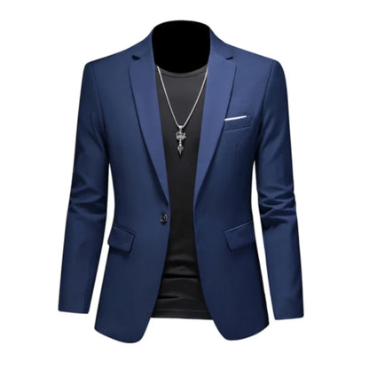 Boutique Fashion Suit Men's Slim Groom Wedding Suit Jacket Business Office Suit Casual Solid Color Suit Jacket