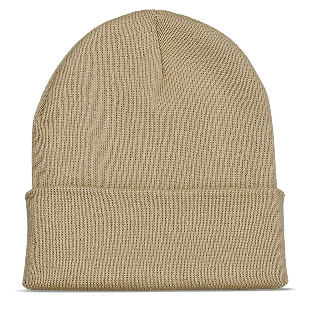 Custom Embroidery Design Logo Text Name Beanies Hats for Men Women Warm Winter Knit Cuff Beanie Cap Wholesale Dropshipping