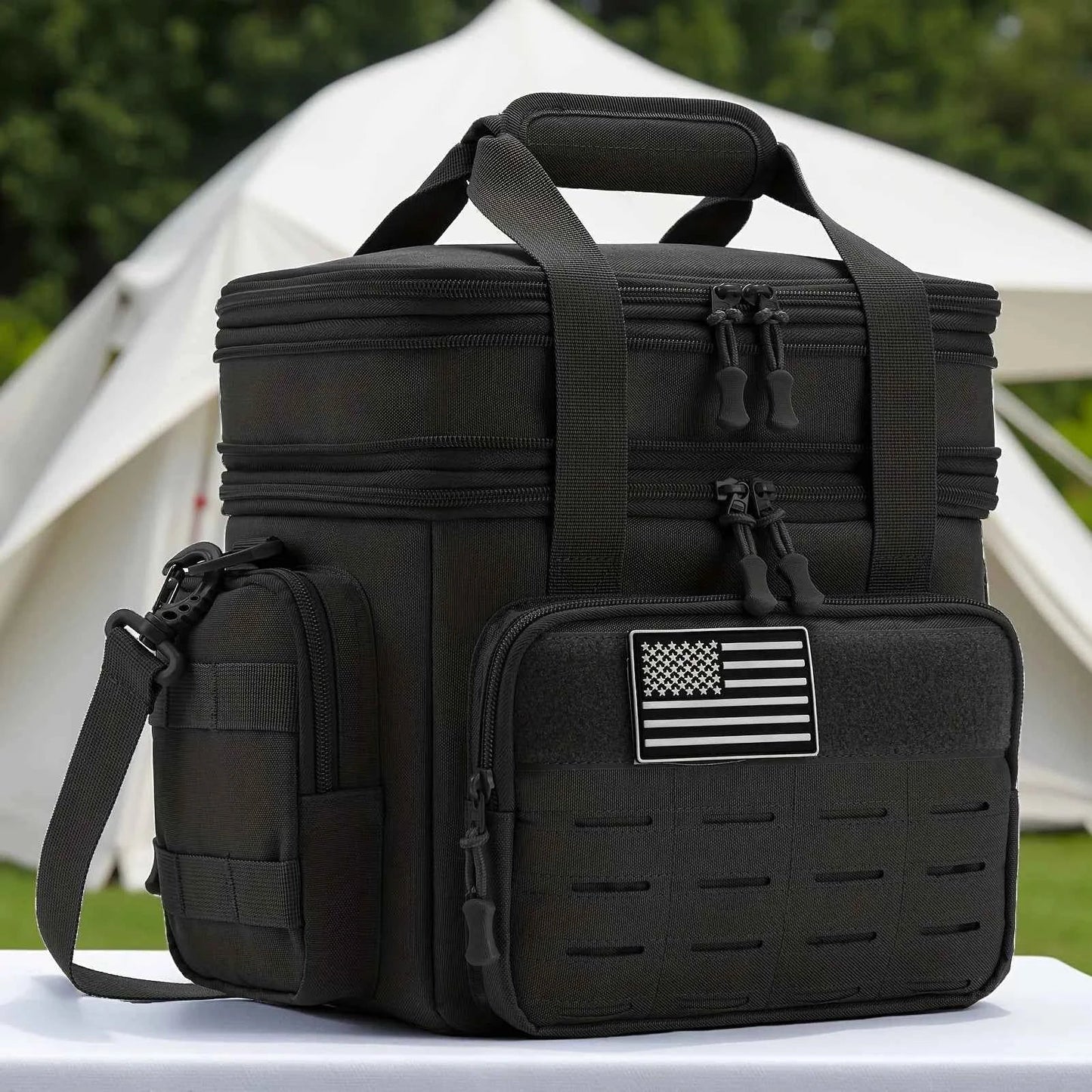 Men's Tactical Insulated Lunch Cooler Bag – Expandable 18L, Leak-Proof