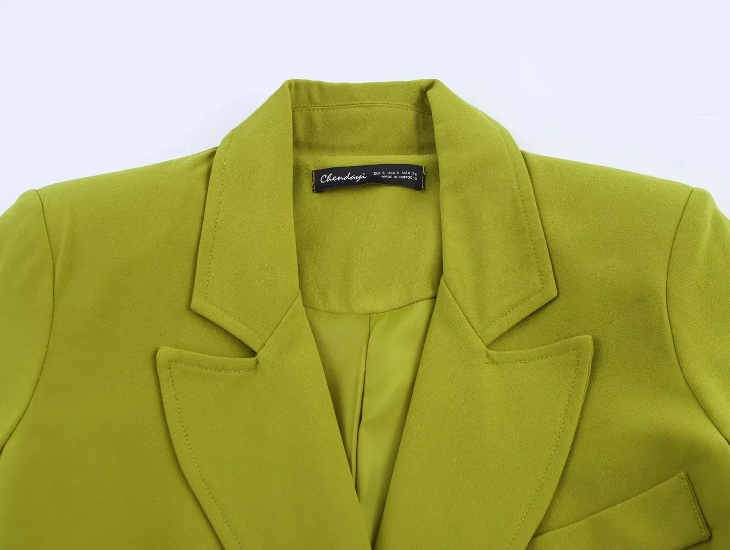 KONDALA 2025 Fall Winter Elegant Green Office Lady Suits Fashion Sashes Shrug Single Breasted Straight Blazers Chic Flare Pants