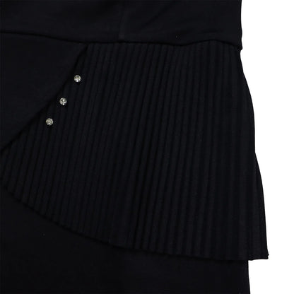 L-3XL Plus Size Elegant Midi Dress 2025 Spring Summer Women Office Lady Dress Casual 3/4 Sleeve Bandage Robe Oversize Dress