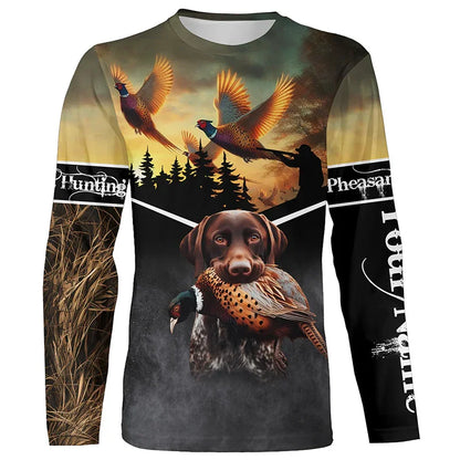 Men's 3D Wild Boar Camo Hunting T-Shirt – Long Sleeve Streetwear Tee