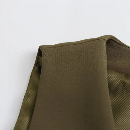 Autumn/Winter New Women's Wear New Fashion Style Slim Fit Short Tank Top Vest Wide Leg Pants Set