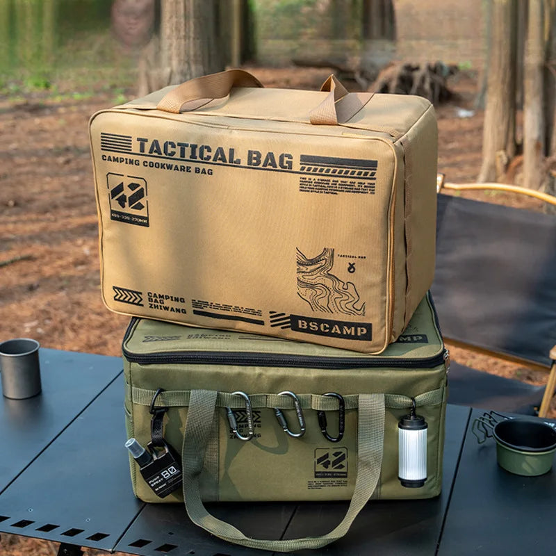 Outdoor folding storage box, picnic camping storage box, tableware, kitchenware,    large capacity