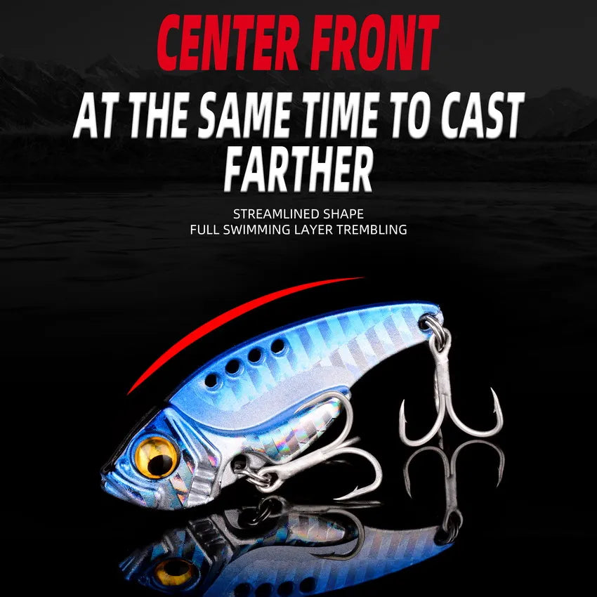 5pcs Metal VIB Fishing Lure Set – Vibration Spoon Hard Bait Crankbait Wobbler Swimbait Cicada 3/7/10/15/20g