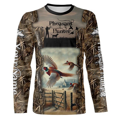 Men's 3D Wild Boar Camo Hunting T-Shirt – Long Sleeve Streetwear Tee