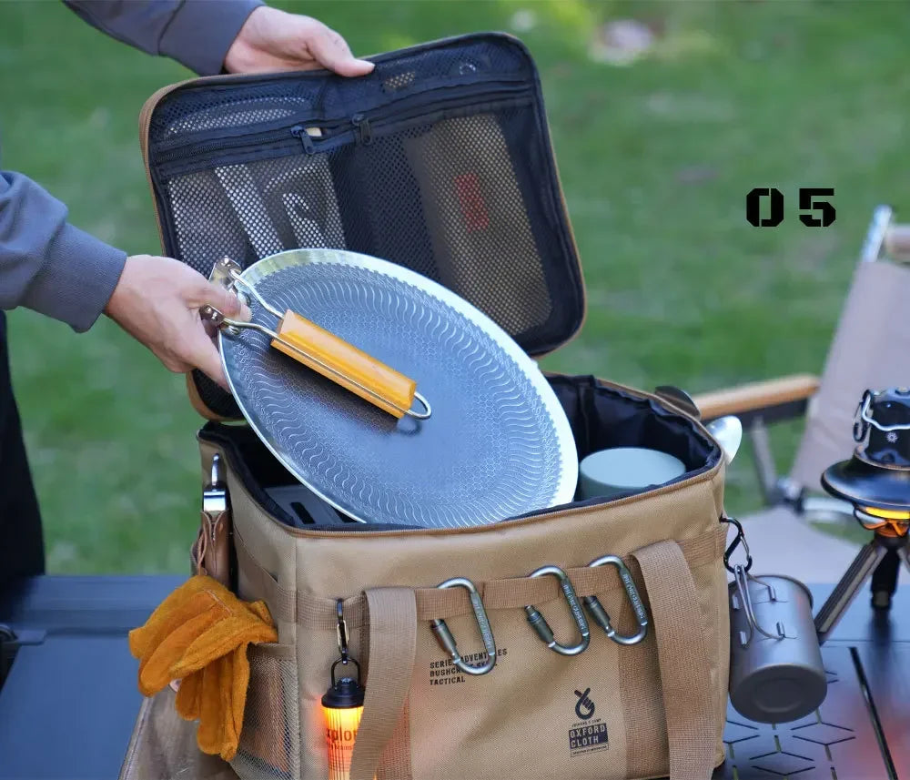Outdoor folding storage box, picnic camping storage box, tableware, kitchenware,    large capacity