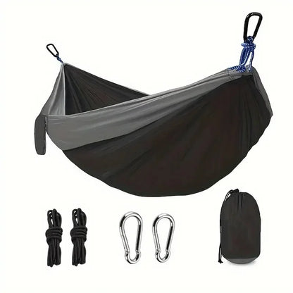 Camping Hammock with Tree Straps – Lightweight Nylon Hammock for Outdoor & Indoor Use