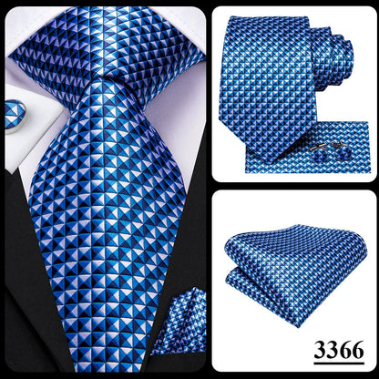 Hi-Tie 8.5cm Business Black Solid Paisley 100% Silk Men's Tie Neck Strip Ties for Men Formal Luxury Wedding Neckties Gravatas