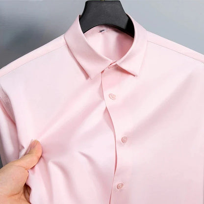 Slim Fit Anti-Wrinkle Men's Dress Shirt - Perfect for Any Occasion, Sizes S-6XL